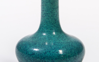 Small Robin's Egg Blue-glazed Bottle Vase