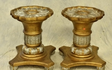 Pr Century Regency style pedestals