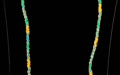 19th C. Peruvian Spanish Colonial Glass Bead Necklace