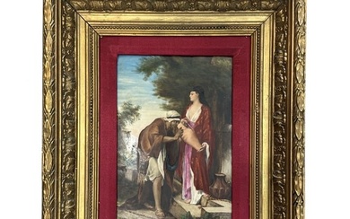 19th Century French Hand Painted Porcelain Plaque