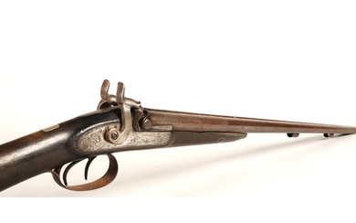 19th century Earl & Co percussion double barrel shotgun,...