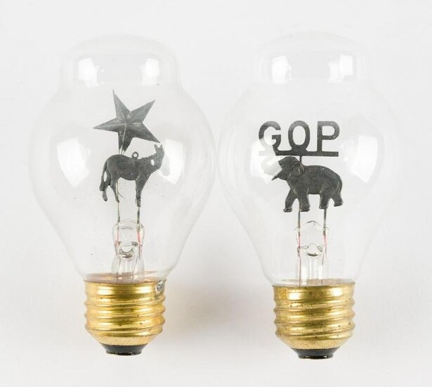 2 Political Party Lightbulbs