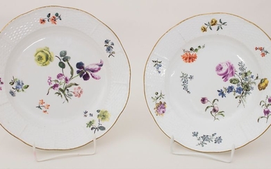 2 Teller / Two plates, Meissen, um 1760...