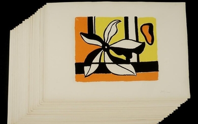 20 Fernand Leger Fond Verte Serigraphs