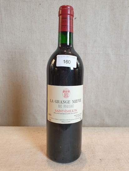 3 bottles La Grange Neuve de Figeac 1985 Saint Emilion...