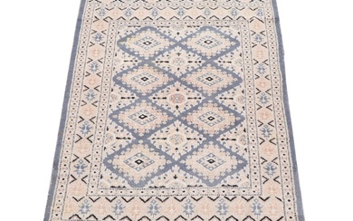 3'1 x 5'5 Hand-Knotted Pakistani Bokhara Accent Rug