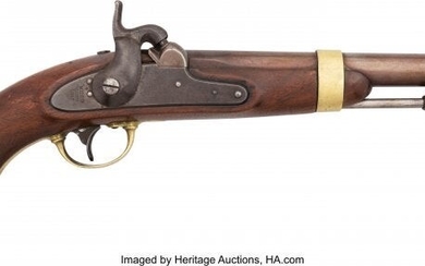 40060: U.S. H. Aston Model 1842 Percussion Pistol. Un