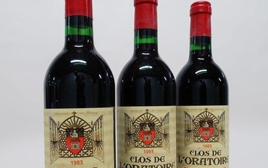48 bouteilles CLOS DE L'ORATOIRE 1983 GCC Saint Emilion (base goulot