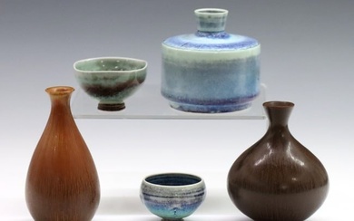 5 Mini Swedish Pottery Vessels