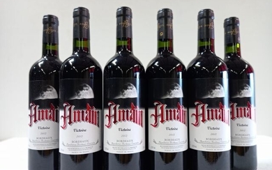 6 bouteilles de Bordeaux rouge. 2012. Mise... - Lot 60 - Enchères Maisons-Laffitte