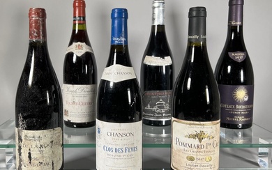 6 bouteilles dont : - 1 Domaine Dujac Clos... - Lot 60 - Oger - Blanchet