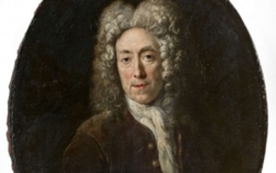 Antoine Pesne Paris, 1683 - Berlin, 1757 Portrait en buste du peintre Jean-Baptiste Gayot-Dubuisson