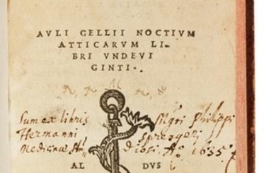 AULUS GELLIUS (ca 123 - ca 165). Noctium atticarum
