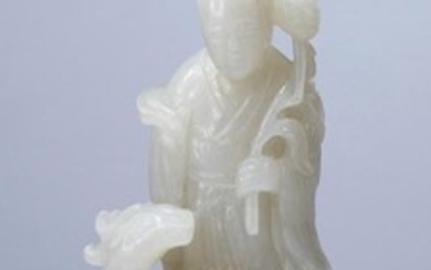 CHINESE JADE CARVED GUANYIN