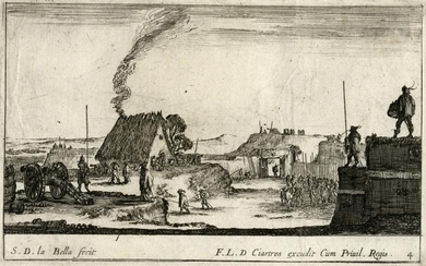 Della Bella, Veduta di accampamento, 1641