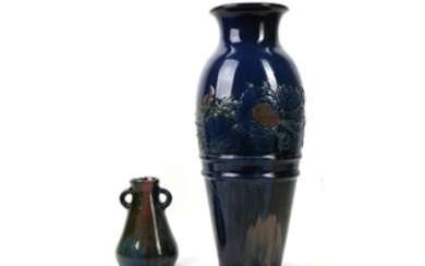 ELTON, Circa 1900, a large baluster shaped vase...