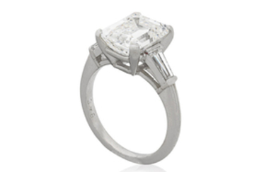 EMERALD CUT DIAMOND RING WITH GIA REPORT