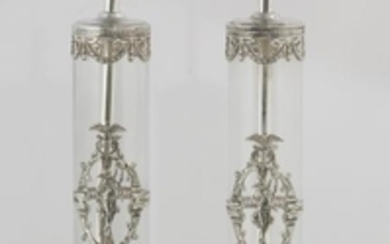 A pair of Empire style lamps