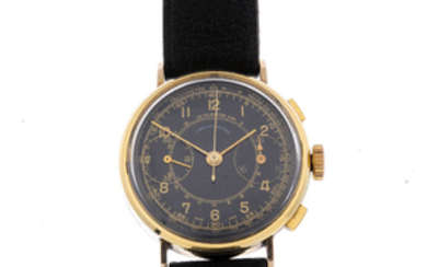 A gentleman's gold plated chronograph wrist watch. View more details
