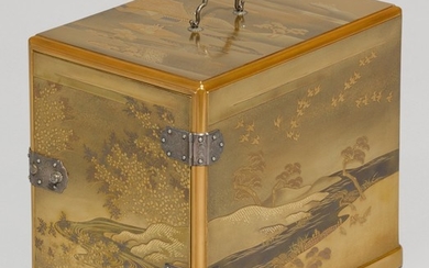 A GOLD LACQUER KODANSU [INCENSE CABINET], MEIJI PERIOD, LATE 19TH CENTURY