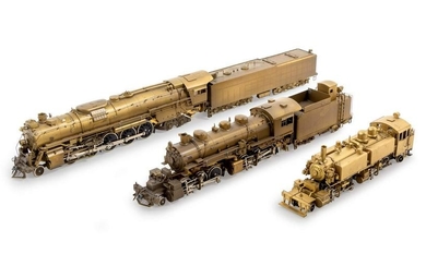 A Group of Three Brass HO-Gauge Locomotives