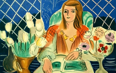 Henri Matisse (After) - Annelies White Tulips and