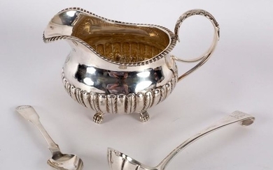 An Irish silver jug, James le Bas, Dublin 1826, with