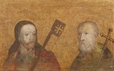 Italian School, 15th century, Christ and a Saint