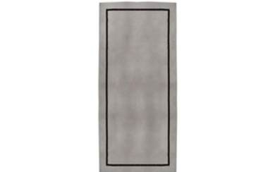 A large contemporary Faux silk "Sylka" carpet pale grey
