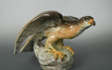 A large Goldscheider model of an eagle by Vácslav