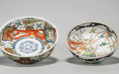 Two Antique Japanese Imari Bowls