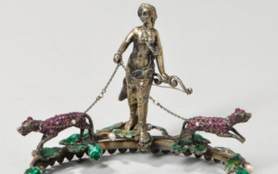 Viennese Silver-gilt and Enamel Ornament