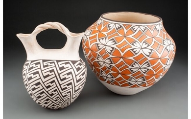 70060: Two Acoma Pottery Vessels Grace Chino and Rose
