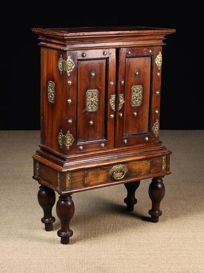 A Small 19th Century Colonial Cabinet on Stand. The
