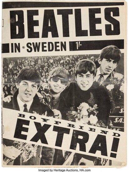 89060: The Beatles 1964 Autographed Swedish Magazine w/