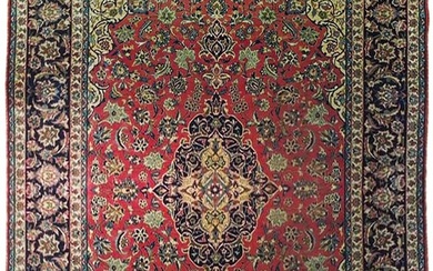 9 x 13 Semi-Antique Persian Kashan Traditional Rug