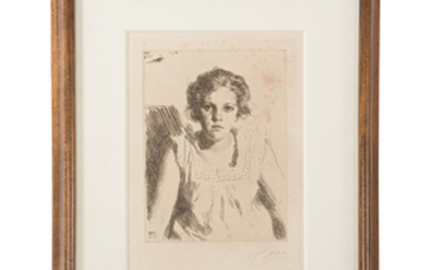 Anders Leonard Zorn. "Frieda," etching