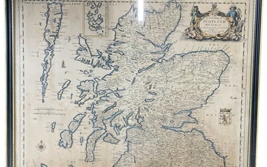 A 19th century 'New Map of Scotland with the Roads'...