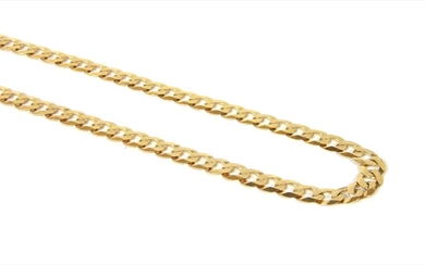 A 9ct gold curb chain