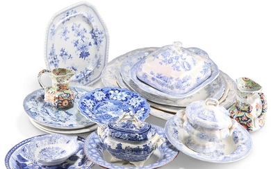 A COLLECTION OF ENGLISH POTTERY, 19TH CENTURY AND