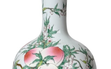 A Chinese Porcelain ''Nine Peach'' Vase, Tianquiping, Qianlong seal mark...