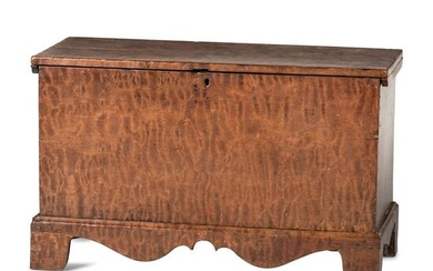 A Chippendale Tiger Maple Blanket Chest