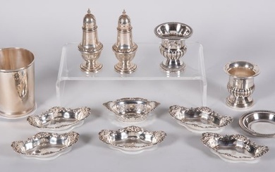 A Collection of Sterling Silver Table Items