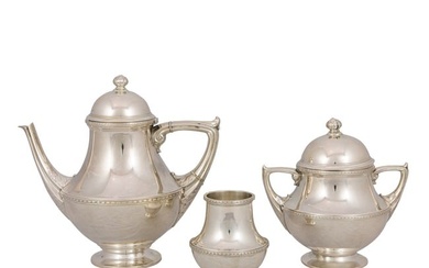 A Dutch .833 silver tea set