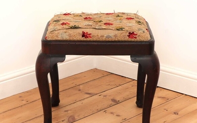 A George III mahogany stool