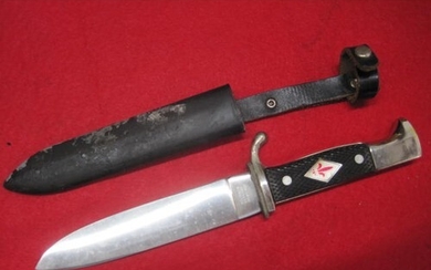 A German Scout Dagger in the Hitler Youth style, marked ERN ...