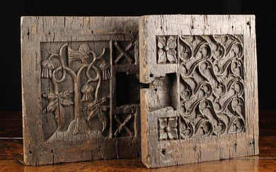 A Pair of Late 15th Century Cupboard...