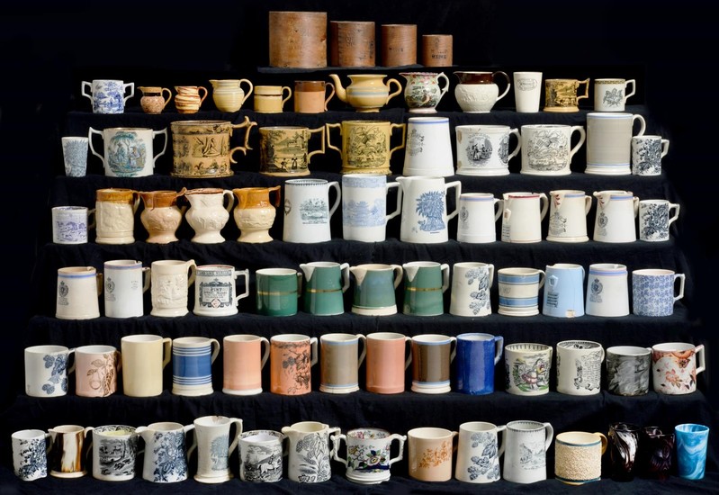 A STUDY COLLECTION OF PRINCIPALLY STAFFORDSHIRE EARTHENWARE ...