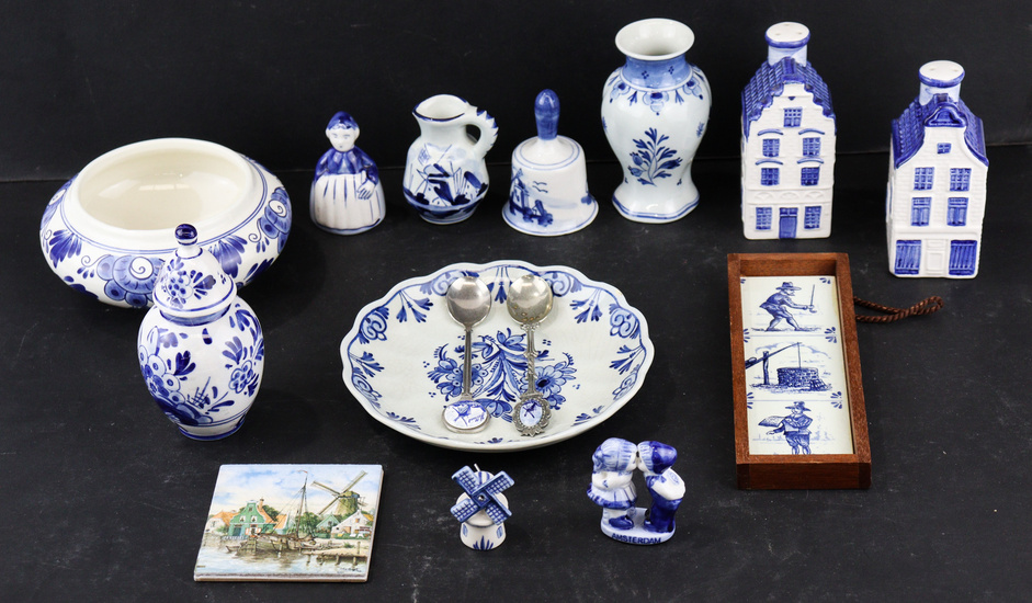 A beautiful Delft ware (Holland) ceramic collection, including an antique...