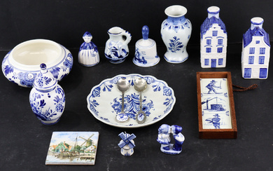 A beautiful Delft ware (Holland) ceramic collection, including an antique...